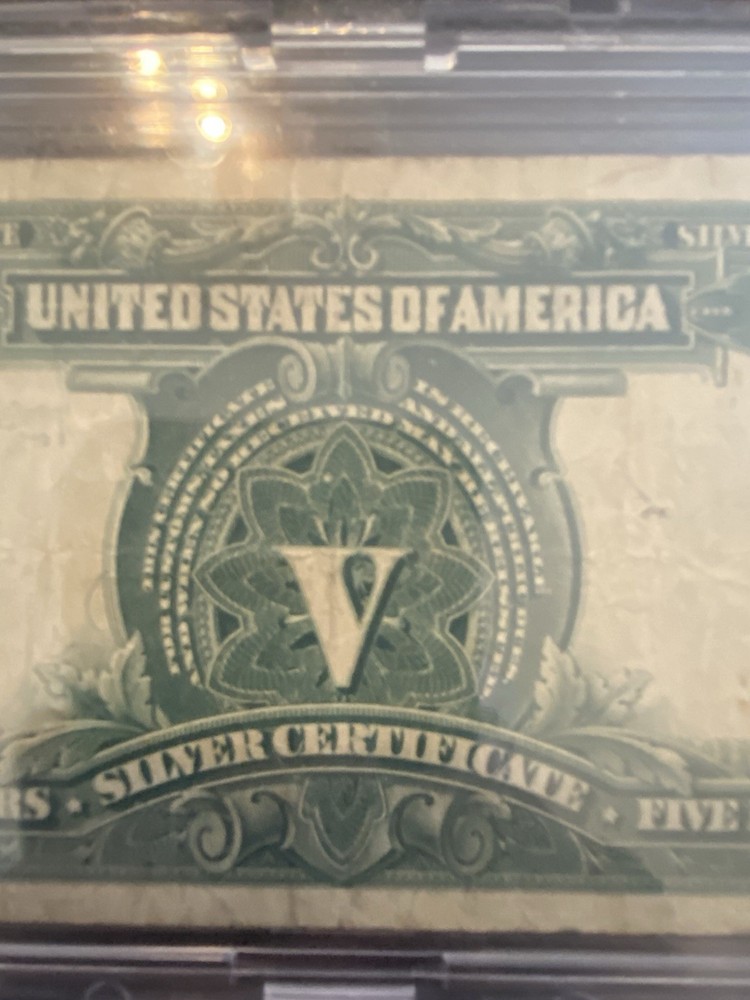 1899 $5 LARGE Size INDIAN CHIEF Silver Certificate!
