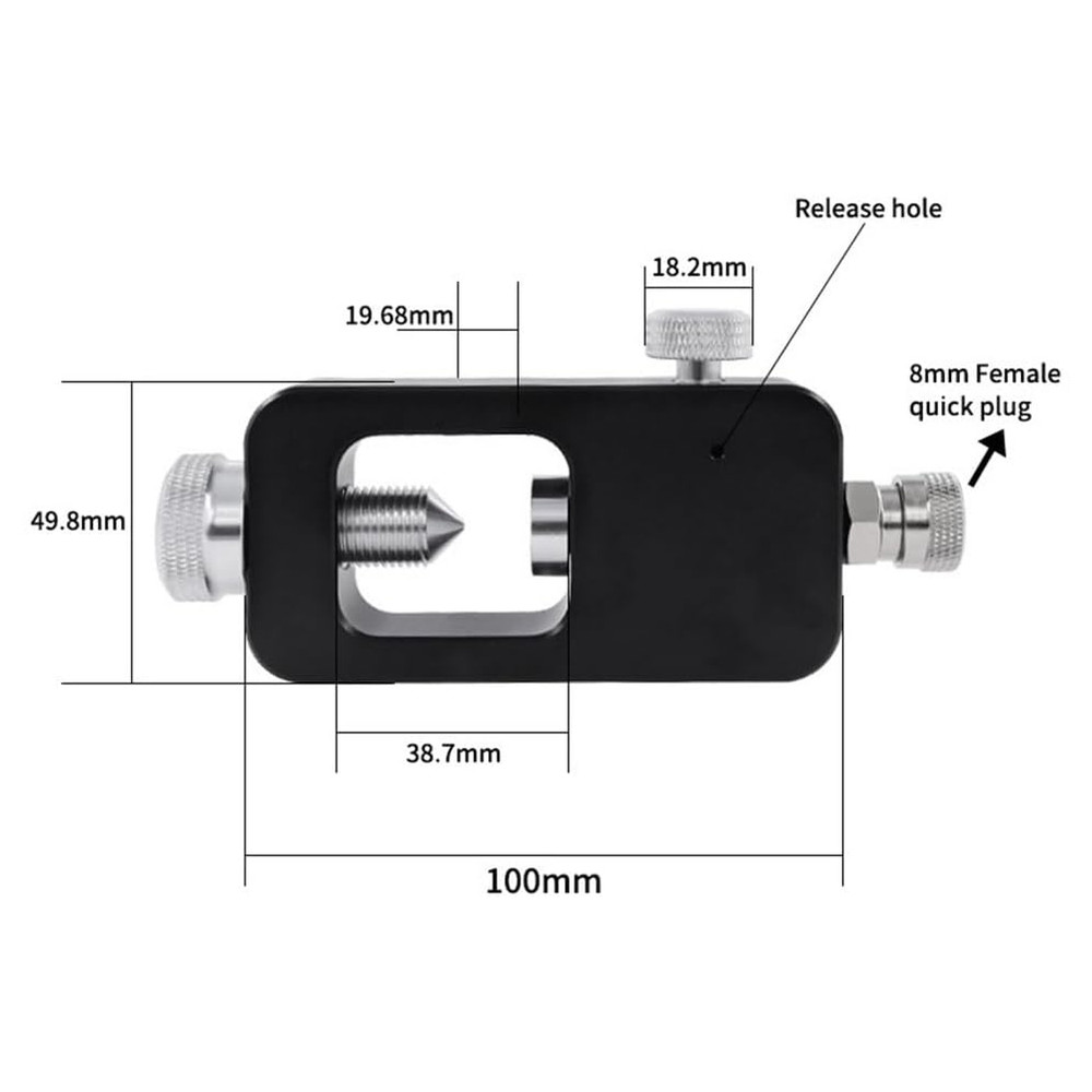 Precision Threaded Scuba Adapter for Secure Oxygen Connection Leak Resistant