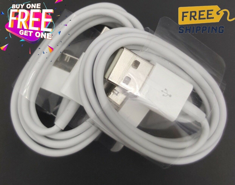 2PCS USB Charger Cable for Old iPhone 4 4S iPod 1 2 3 4 Generation iPad 2nd 3rd