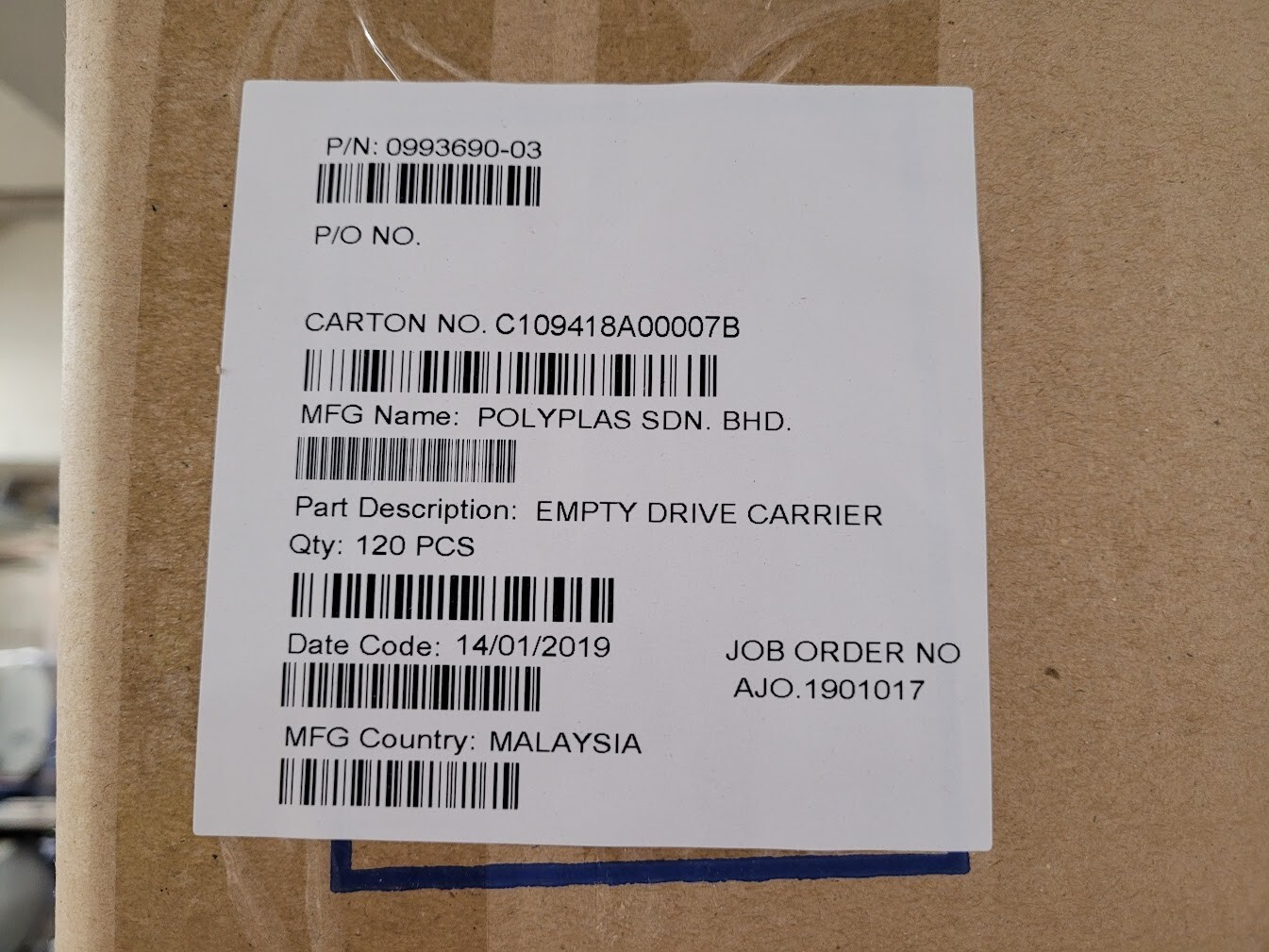 HDD LFF 3.5" Hard Drive Tray Array Caddy JBOD 0993690-03