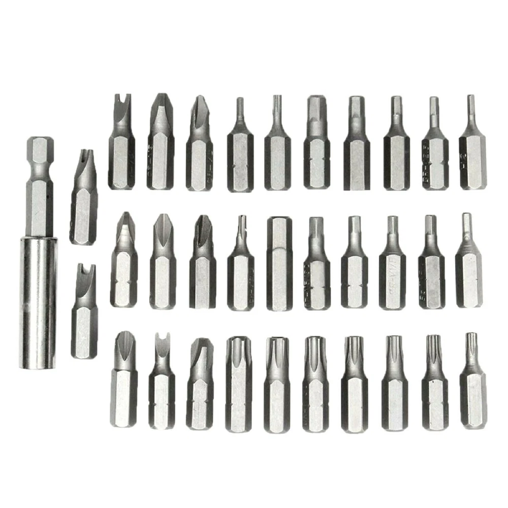 Tamper Proof Security Torq Hex Star Spanner Tri Wing Screwdriver 33 Torx Bit Set