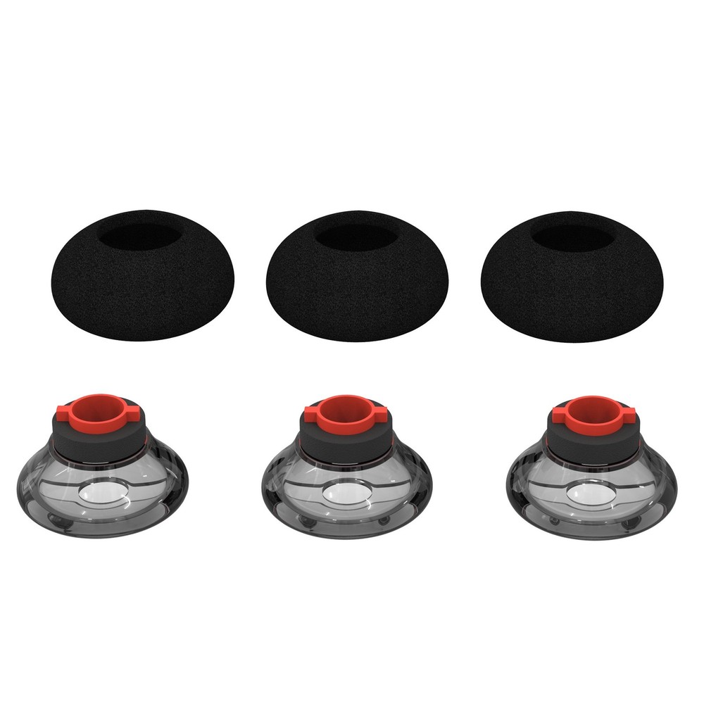 Wiki VALLEY Eartips Replacement for Medium*3pack+foam, Medium size