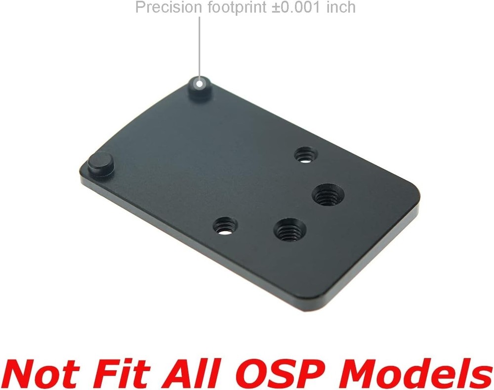 Precision CNC Machined Red Dot Plate for Springfield XD – Lightweight & Durable
