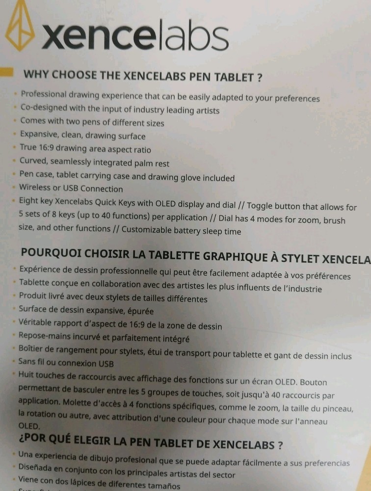 XenceLabs Drawing Pen Tablet Medium Bundle. Unopened still in plastic wrap.