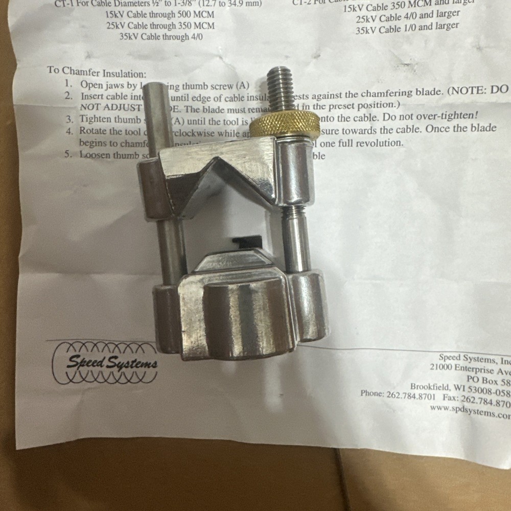 Speed System CT-1 Chamfering Tool