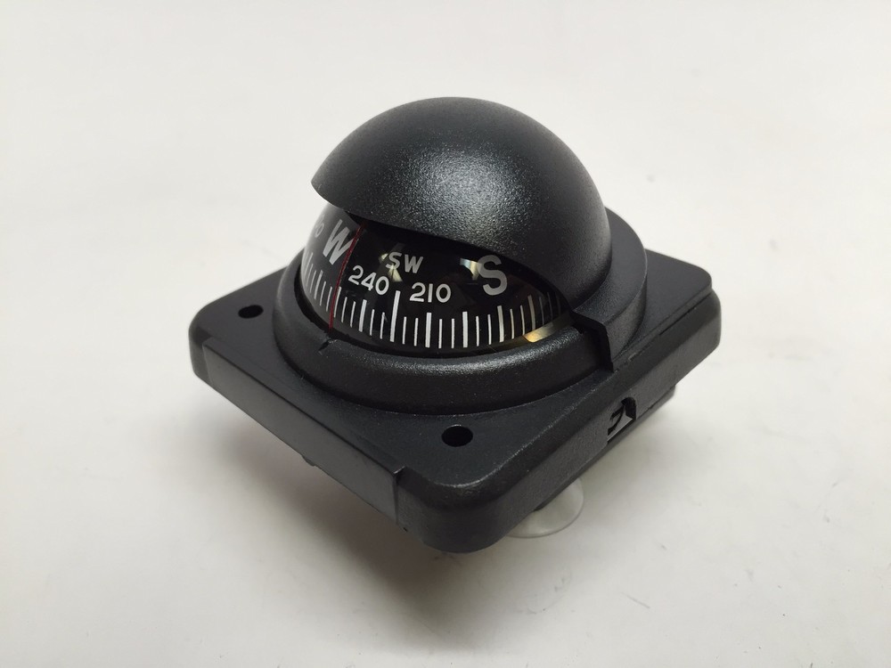 MARINE BOAT BLACK BRACKET & SUCTION CUPS ADJUSTABLE BUILT-IN COMPENSATION SYSTEM