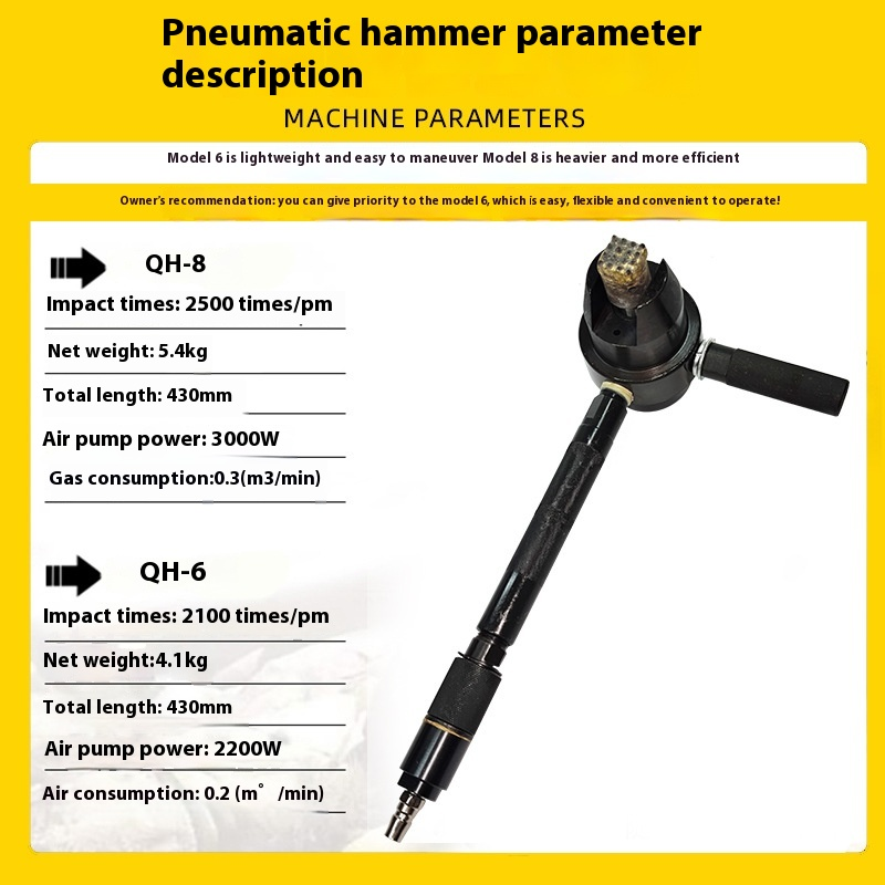 Pneumatic Hammer Handheld Chiseling Machine Chisel Hammer Hitting Lychee Surface