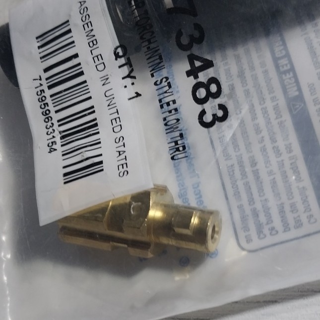Miller Adapter Torch INTNL Style Flow Thru 273483