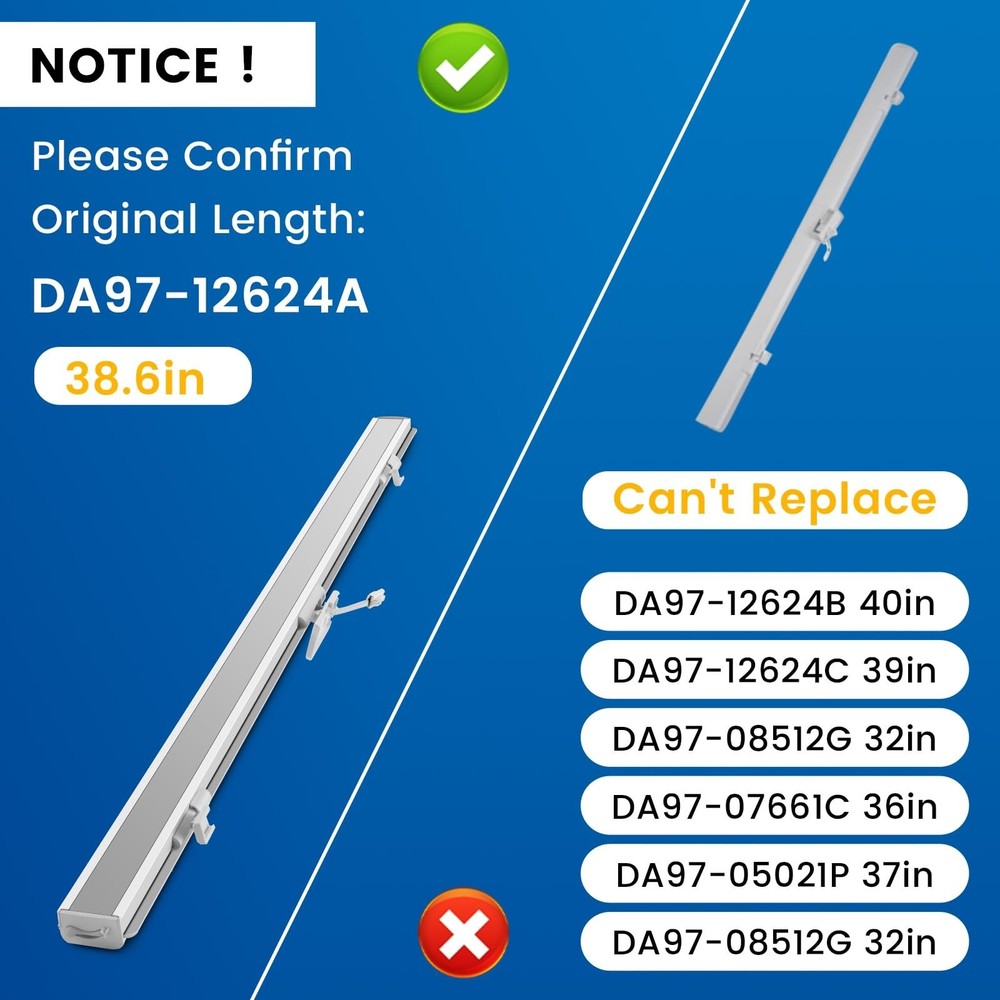 Refrigerator Flipper Assembly #Sam-Da97-12624a Compatible with Samsung, DA97-...