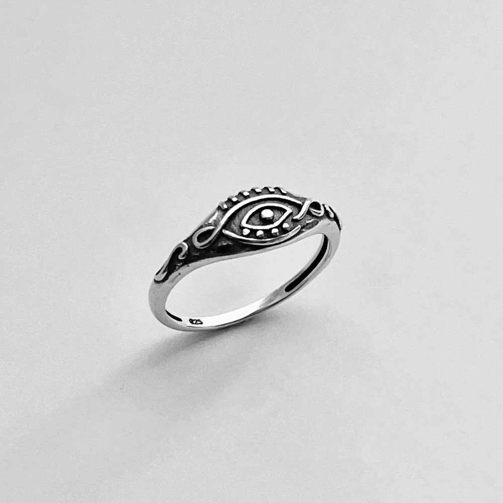 Sterling Silver Celtic Eye Ring, Protector Ring, Silver Ring, Evil Eye Ring