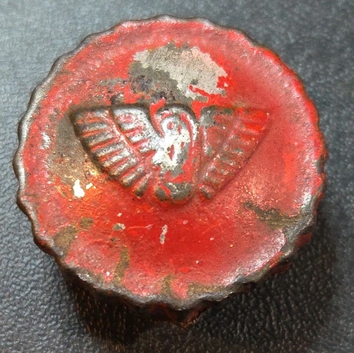 Antique Winged Wheel Lantern Fuel Cap