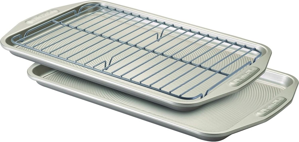 Total Nonstick Bakeware Set W/ Nonstick Bread Pan Cookie Sheet Baking Pan Baking