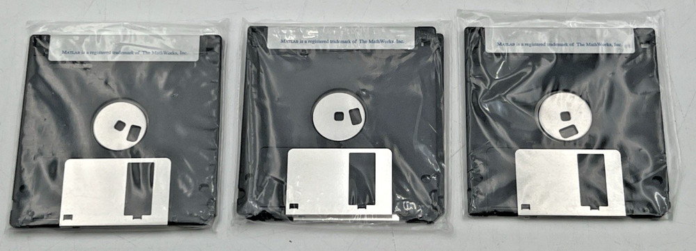 MATLAB VERSION 4 MICROSOFT WINDOWS, OPEN BOX, SEALED 3.5" FLOPPY DISC PACKETS