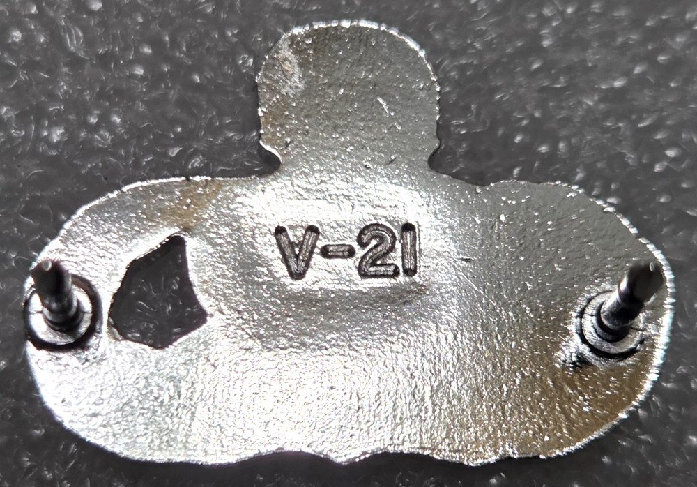 USAF badge (1990s) - Master Comm-Electronics Occupational Mini Badge =Hallmarked