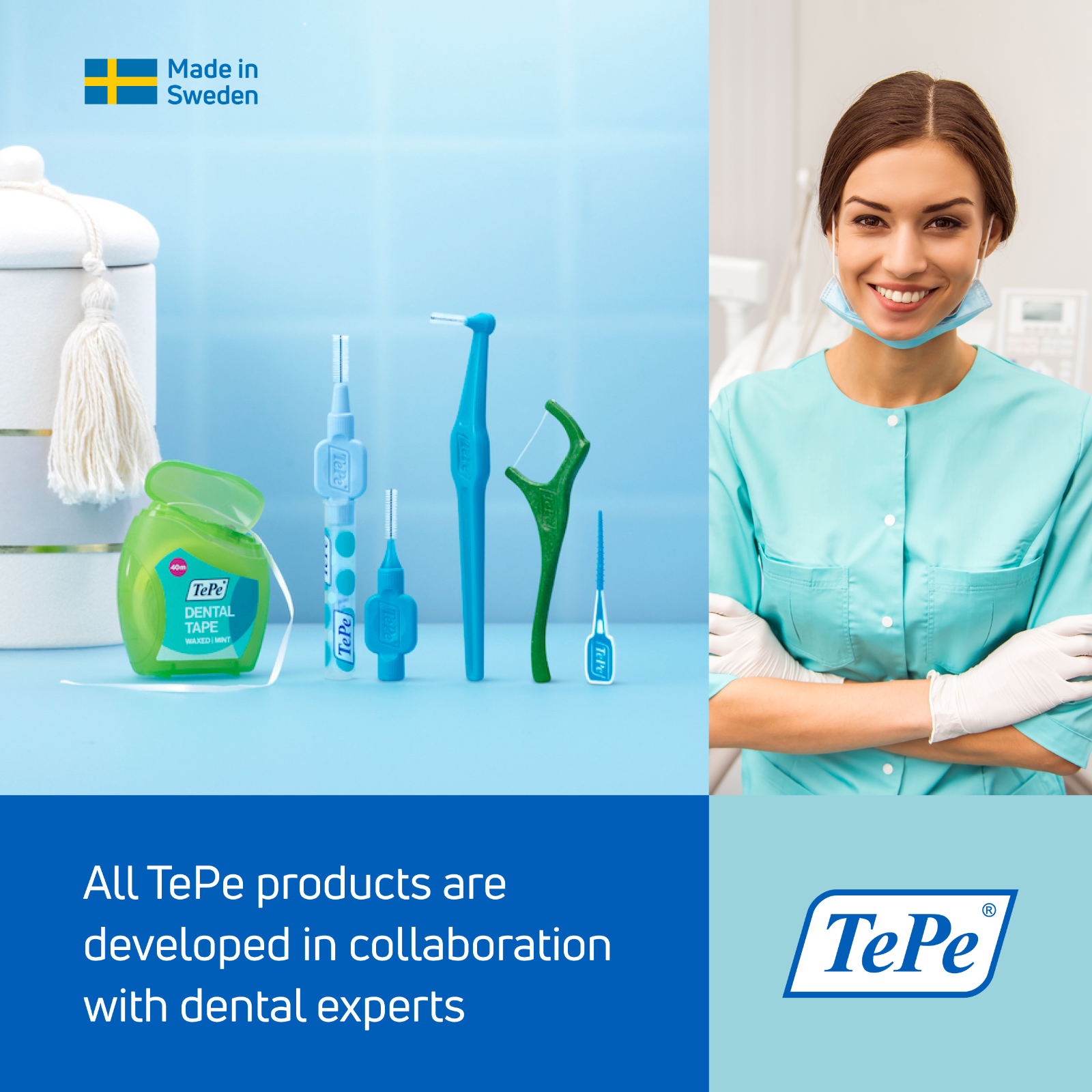 TEPE Implant Orthodontic Soft Toothbrush – Cleaning Implants & Fixed Braces 1Pk