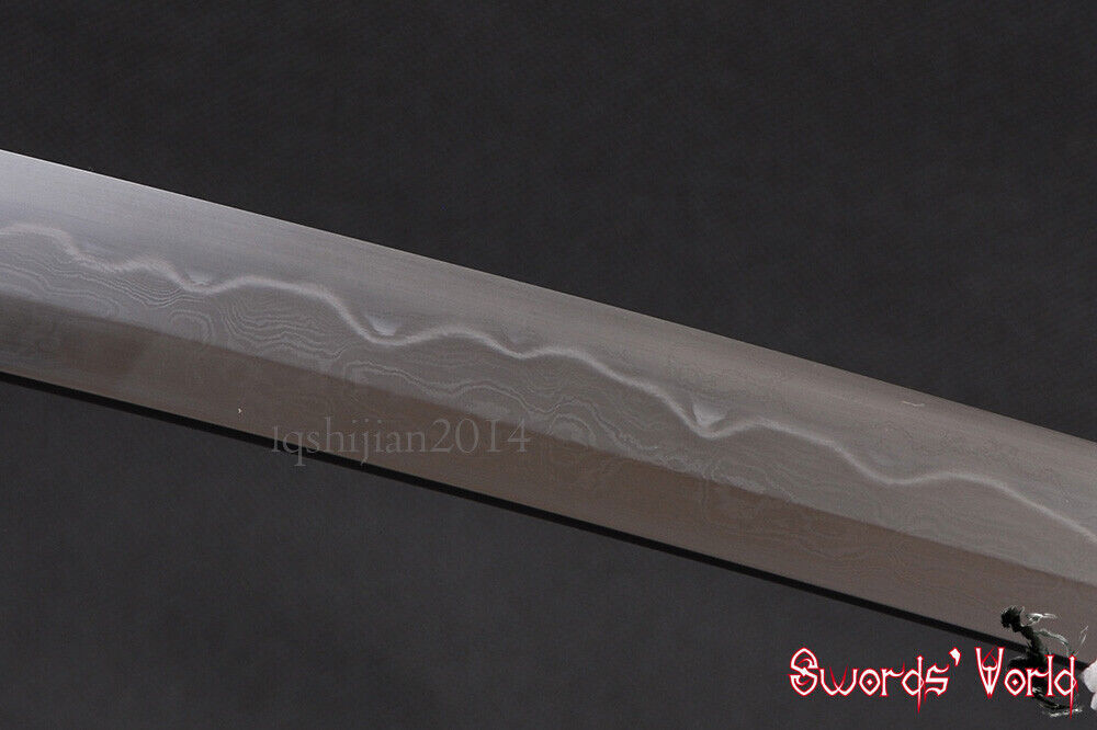 Folded 1095 Carbon Steel Clay Tempered Bare Blade For Japanese Samurai Katana