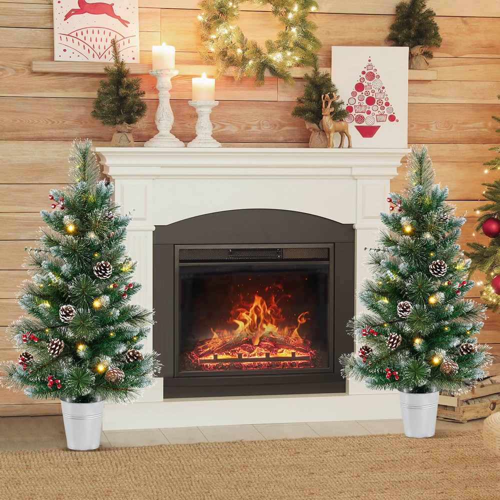 3 ' Artificial Xmas Tree with 81 Branch Tips Eucalyptus Leaves Pine Needles