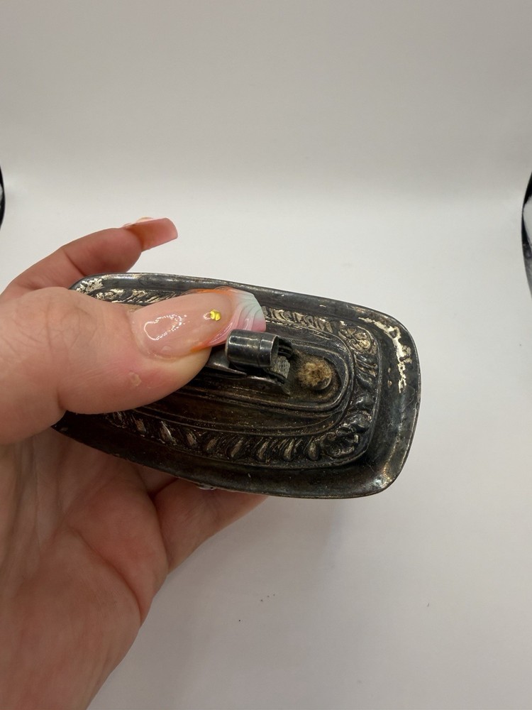 Ronson Georgian silver-plated table lighter