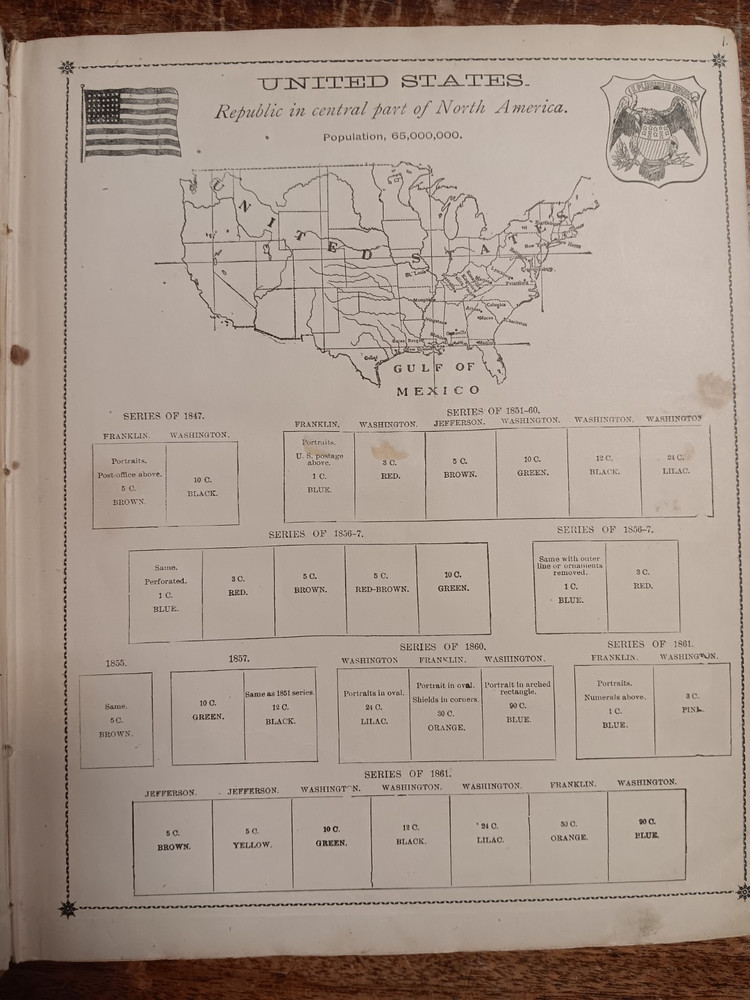 J. W. Scott's "BEST Postage Stamp Album"...US and Worldwide...Illustrated...1905