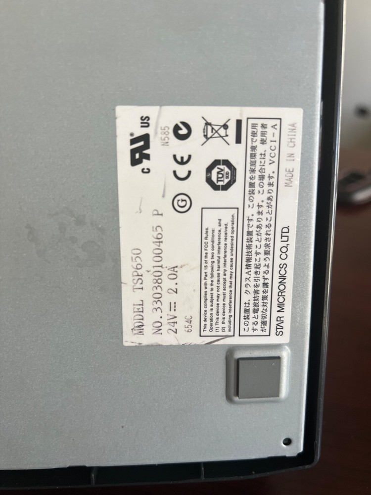 Star Micronics Tsp650 Thermal POS Printer