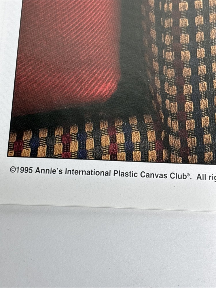 Video Gamester Armrest Caddy Annie's Attic Plastic Canvas Pattern Page