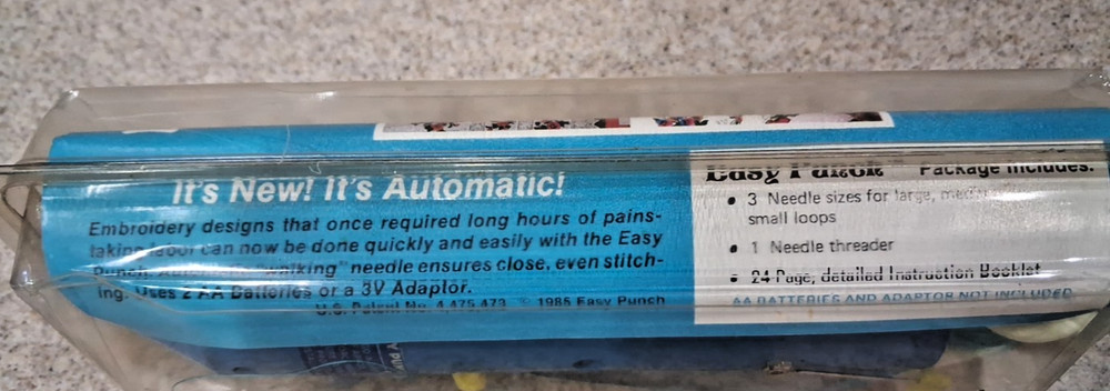 Vintage Easy Punch Automatic Embroidery Machine New in Original Pkg,