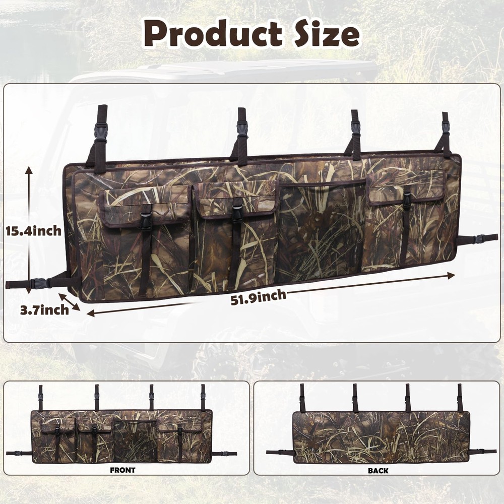 Double Rack for UTV, Quick Release Double UTV Bag Rack, UTV Holder for Huntin...