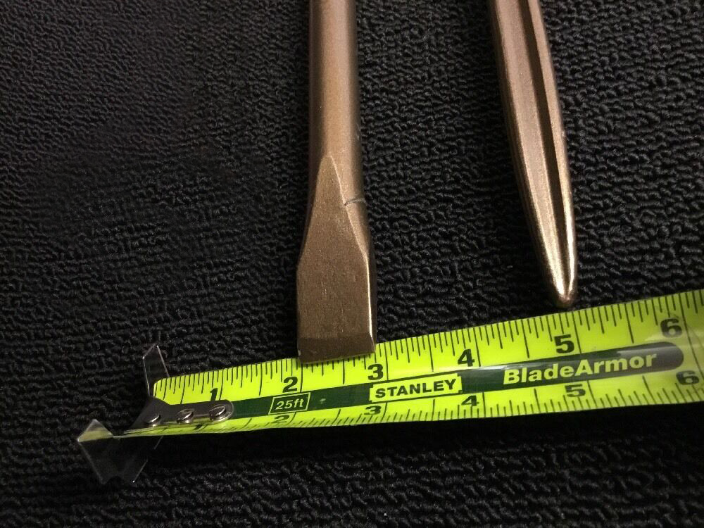 HILTI CHISEL SDS MAX SET FLAT 7/8" AND POINTED 19-1/2", PREOWNED, FAST SHIP
