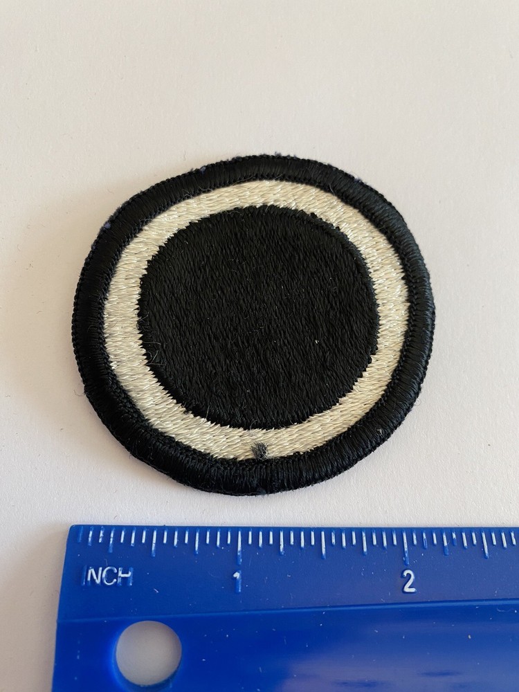 US Army 1st Corps White Black Circle INV5463