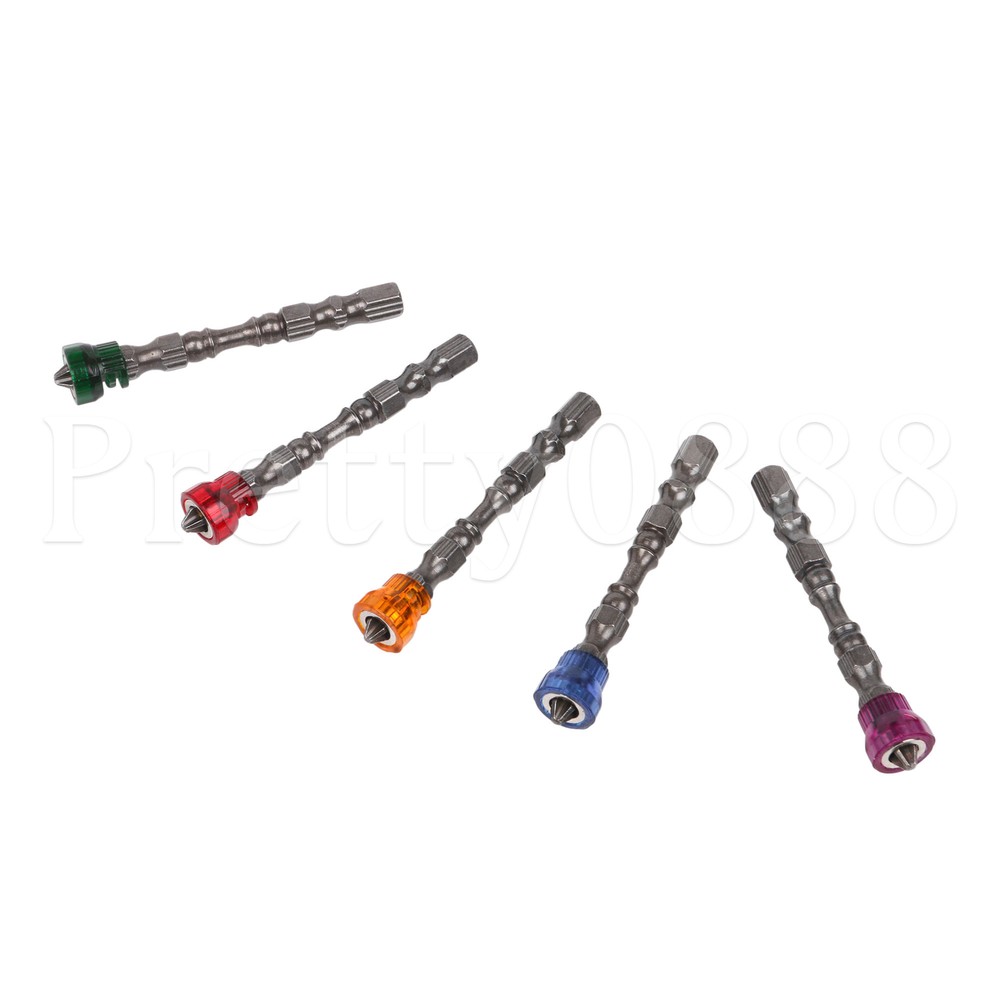 5 x Magnetic Screwdriver Bits Suitable For Plasterboard Screws Locating