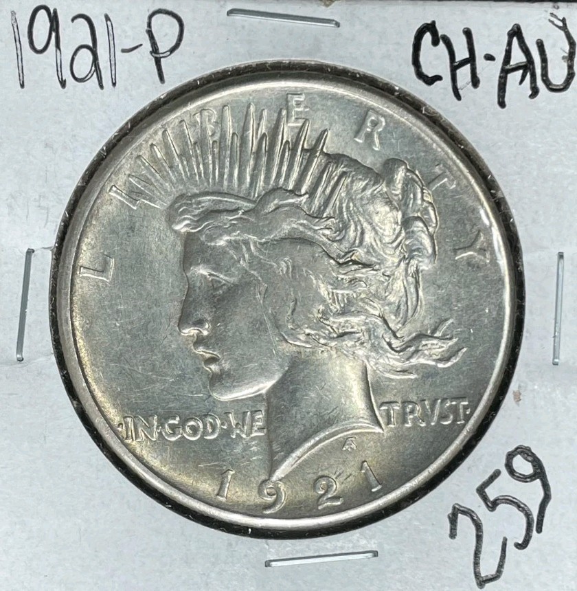 1921 PEACE SILVER DOLLAR ~ CH AU ~NICE COIN~