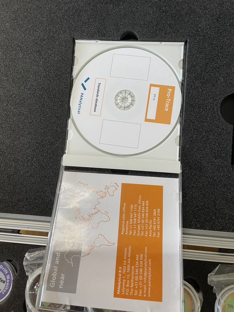 PANalytical PRO-TRACE XRF Calibration Reference Standards Set w/ Case