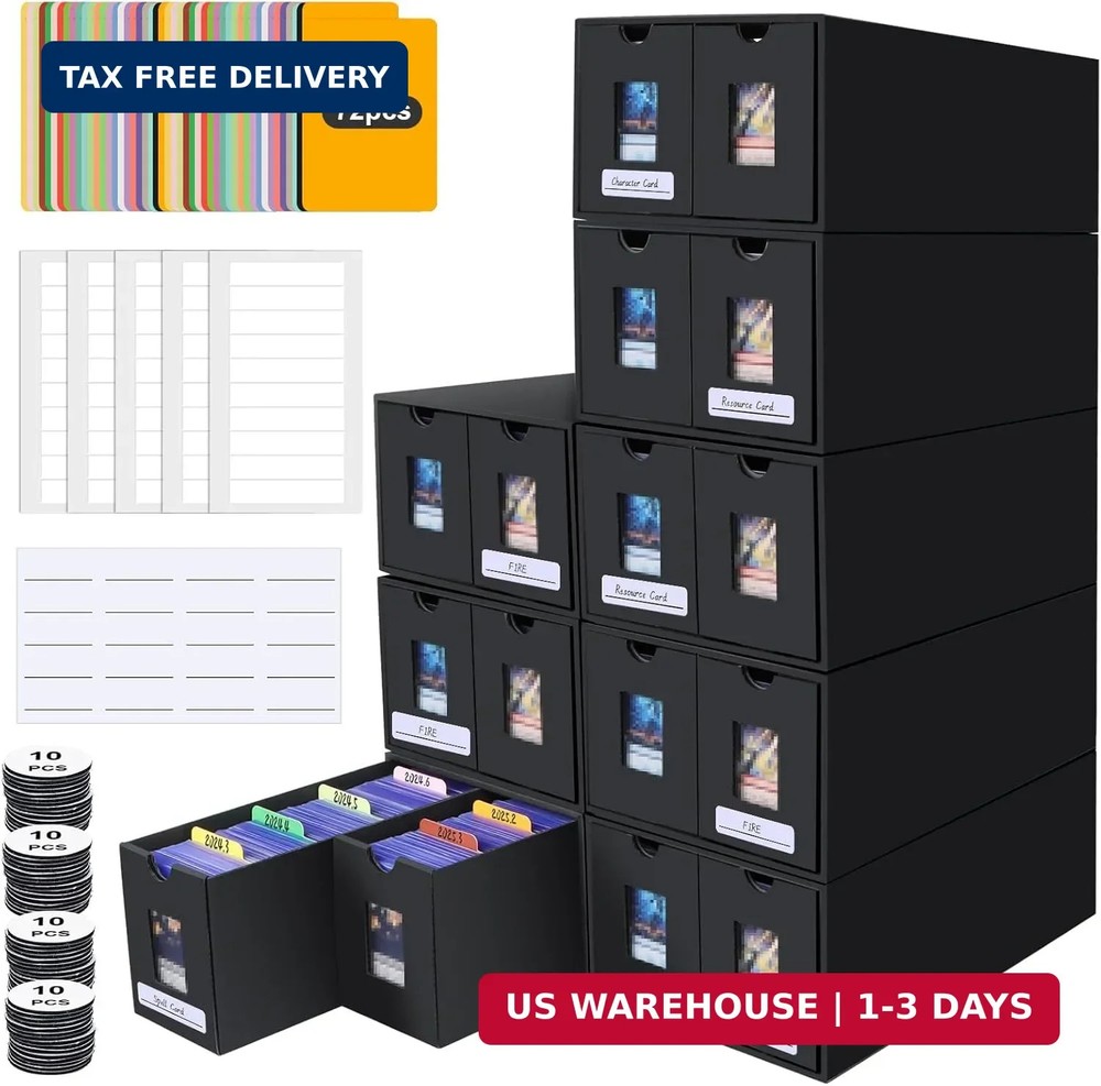 14000+ Card Storage Box, 2700+ Toploader Card Storage Box for Commander Display