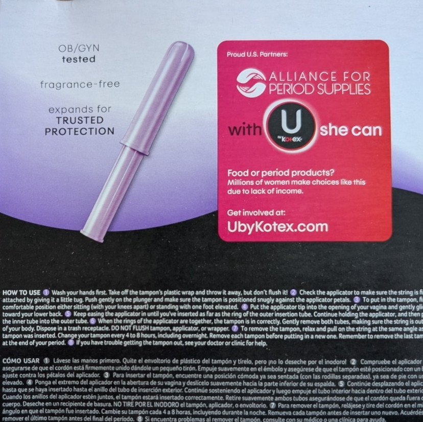 U by Kotex Unscented Security Tampons