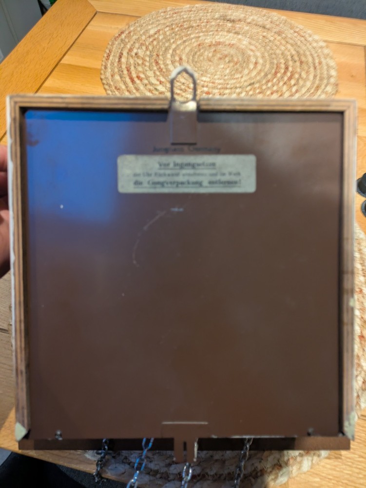 vintage Junghans pendulum wall clock With Soft Gong