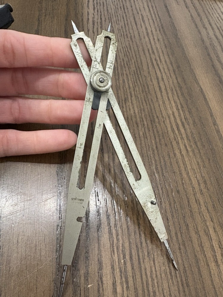 Vintage Schoenner Germany Engineer Drafting Protractor Instrument Model 1155