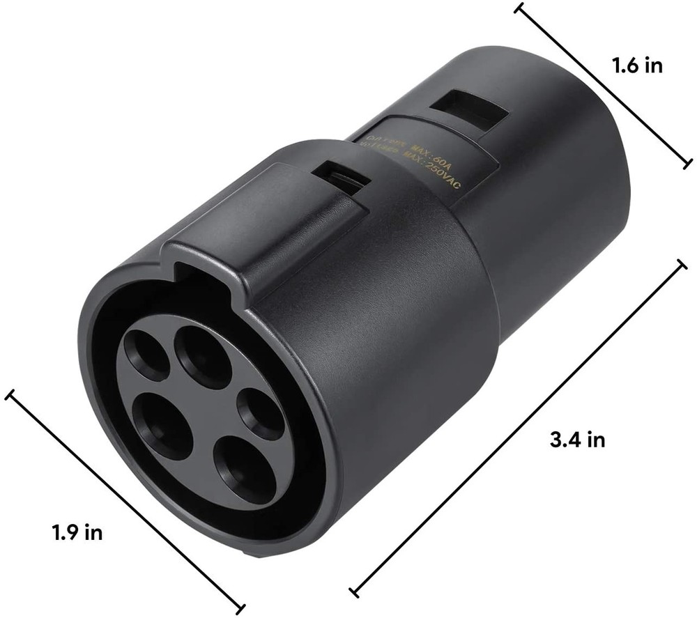 Lectron J1772 Tesla Charging Adapter, 60A & 250V