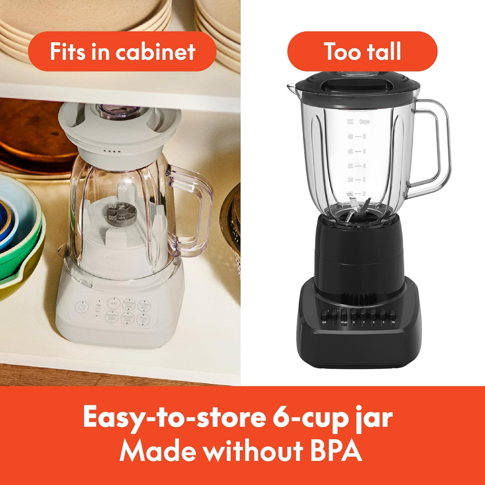 10 Speed Countertop Blender, Juicer & Smoothie Maker, Fits-Anywhere™ Kitchenware