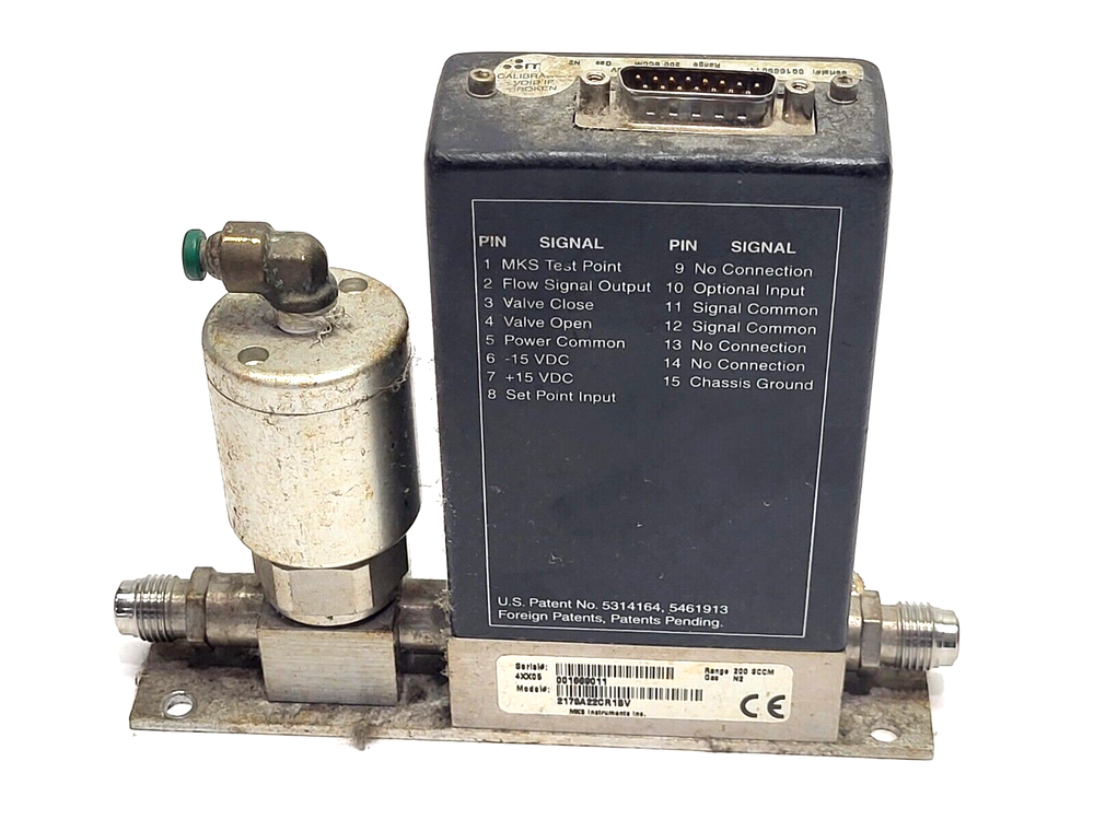 MKS Instruments 2179A22CR1BV Mass-Flo Controller Range 200 SCCM