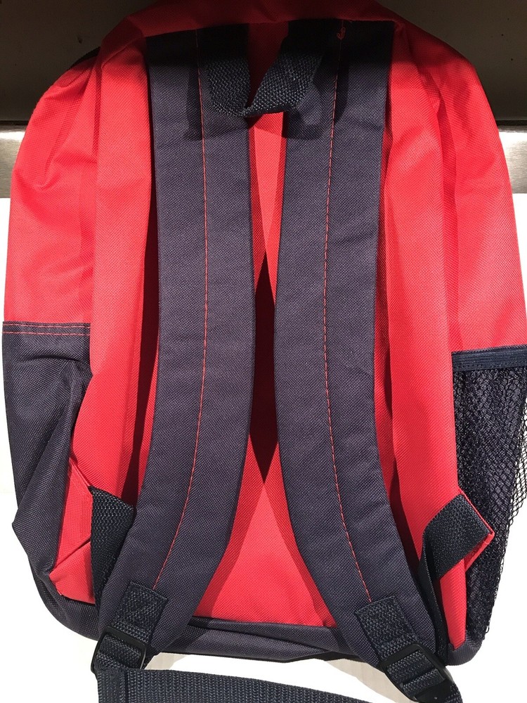 Spiderman Red/Blue Backpack Fast Forward NY Approx. 16"x12" NWT Marvel
