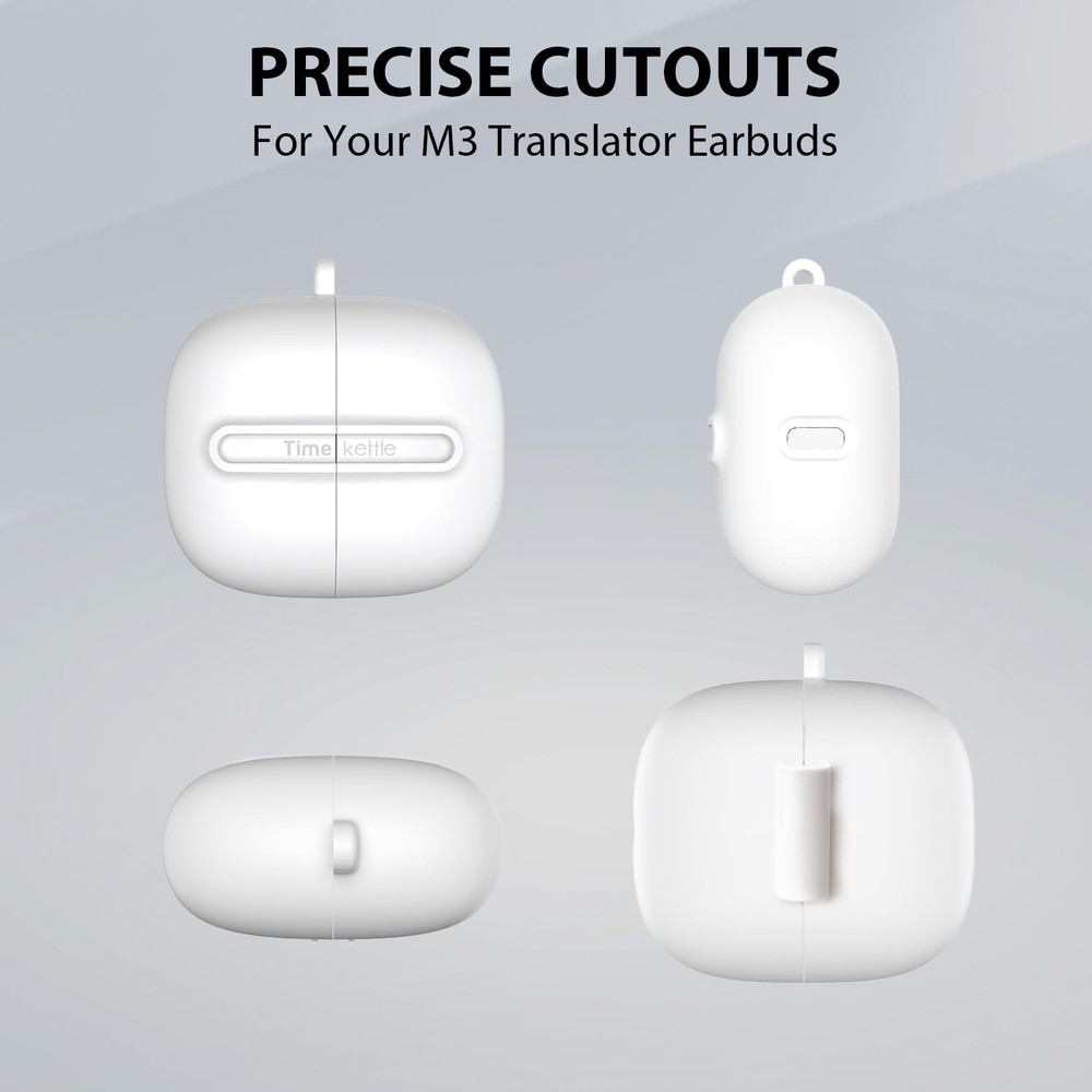 Timekettle M3 Translator Earbuds Accessory, Including 1 Protective Case White
