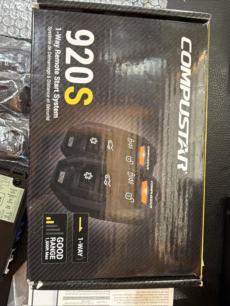 Compustar CS920S 4-Button 1 Way Remote Start System (up to 1000' Range) NEW OPEN