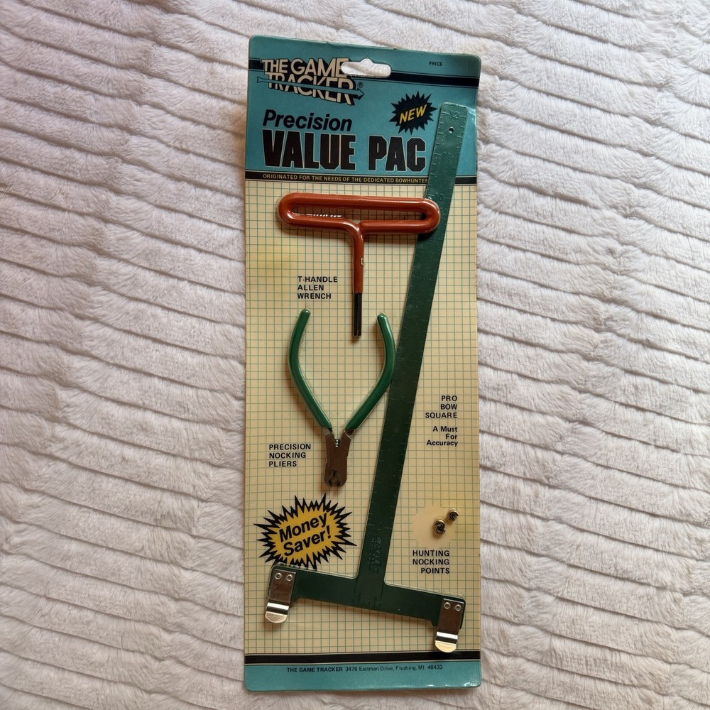 The Game Tracker Precision Value Pac Archery Tool Set – Nock Pliers, Bow Square