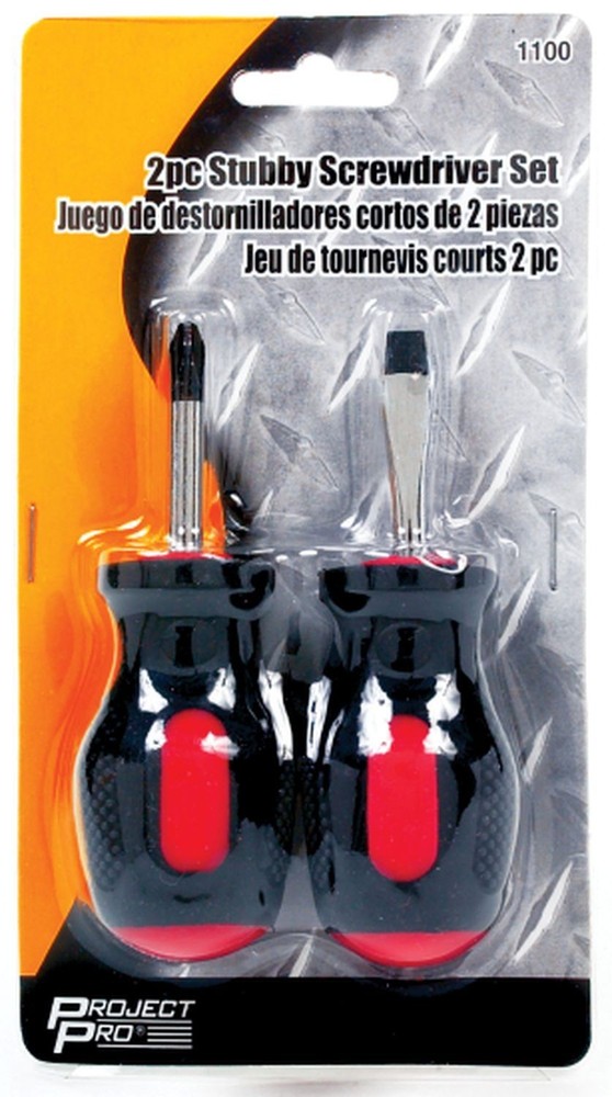 Performance Tool 1100 2 Piece Stubby Screwdriver Set
