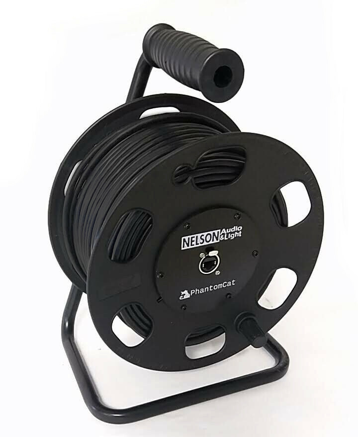 200' PhantomCat Shielded Tactical Cat5e +15' Cable on Reel - Ethercon Compatible