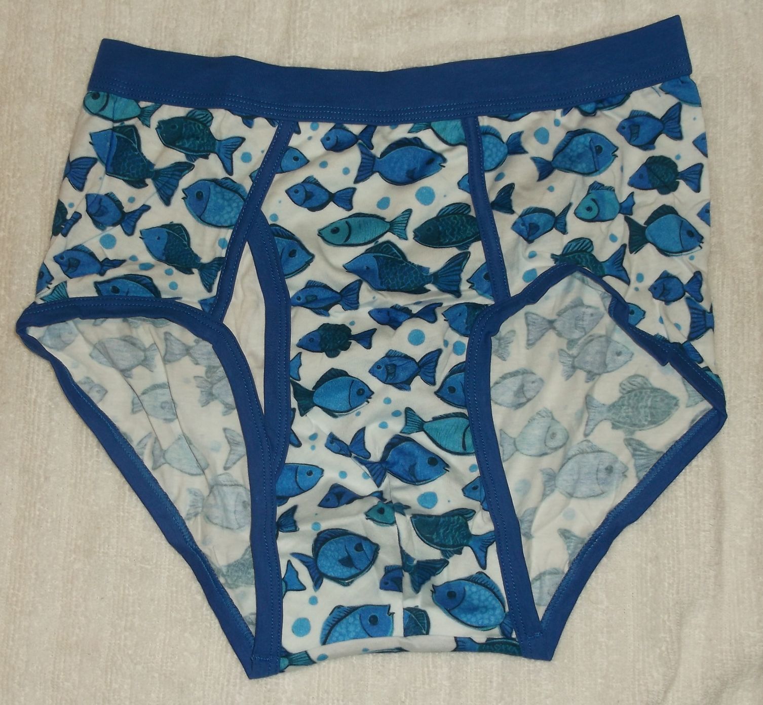 Men's Pattern / Cartoon / Colored Waistband Adult Briefs Underwear S, M, L