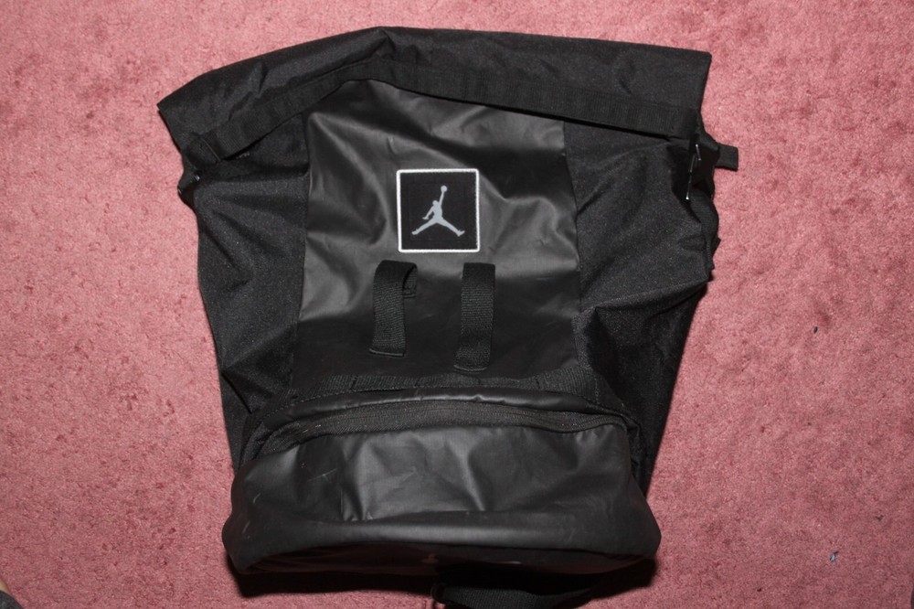 Jordan Duffle Bag Backpack - Black