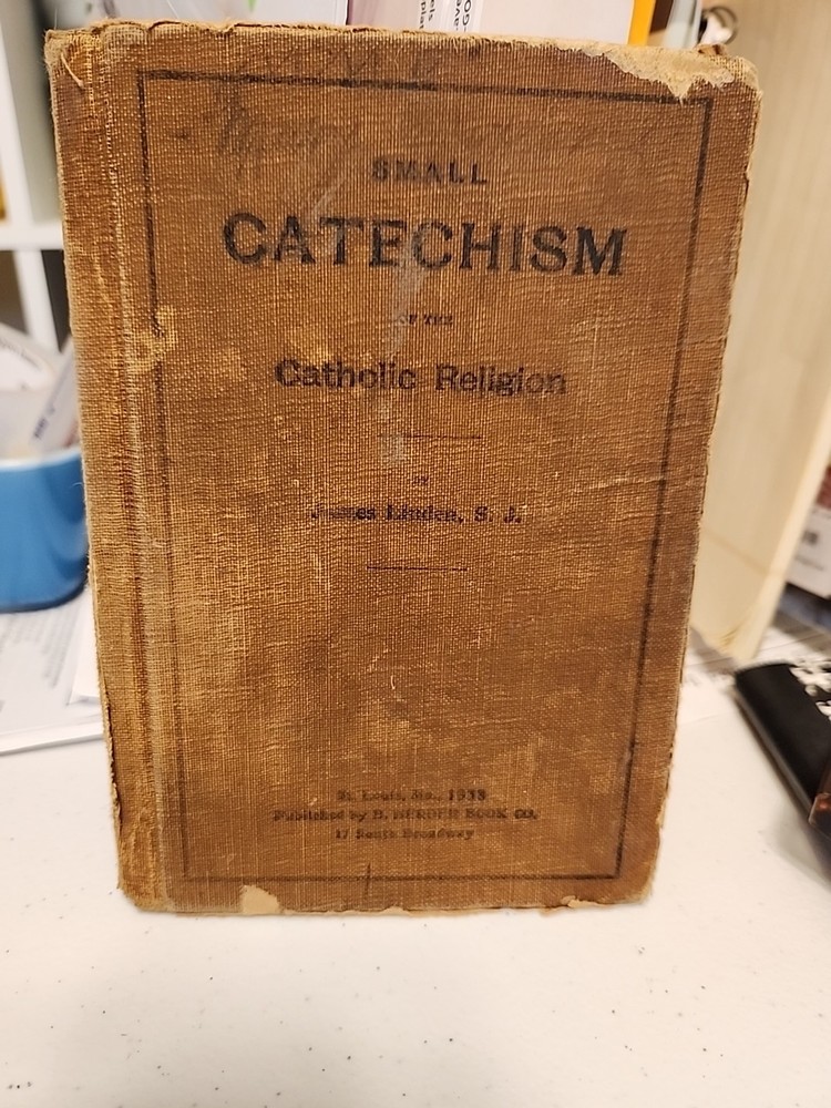Antique Catechism Book Catholic Religion