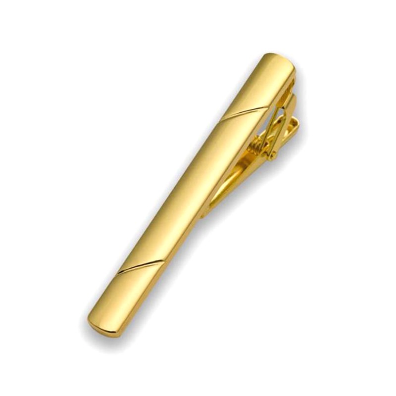 4PCS Stainless Steel Tie Clip Necktie Bar Clasp Clamp Pin Gold Black Silver Mens