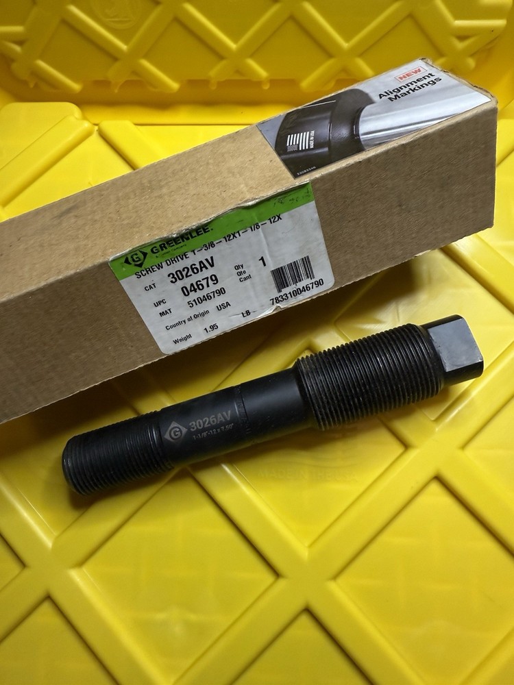 GREENLEE 3026AV REPLACEMENT DRAW STUD BOLT 1-1/8"